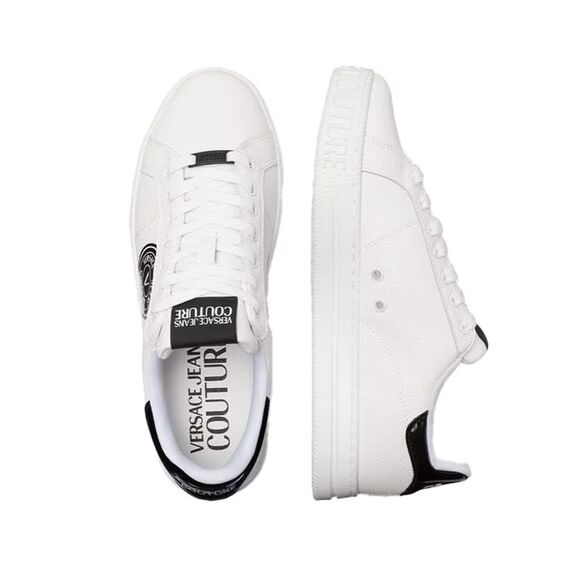 Versace Jeans Couture Men’s White Low-Top Logo Sneakers